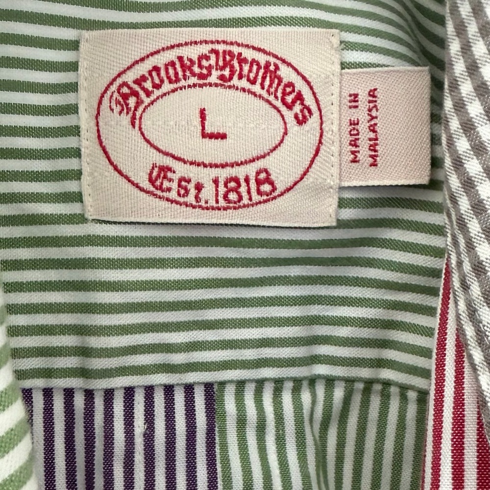 Brooks Brothers Multicolor Striped Button Down Shirt - Picture 2 of 3